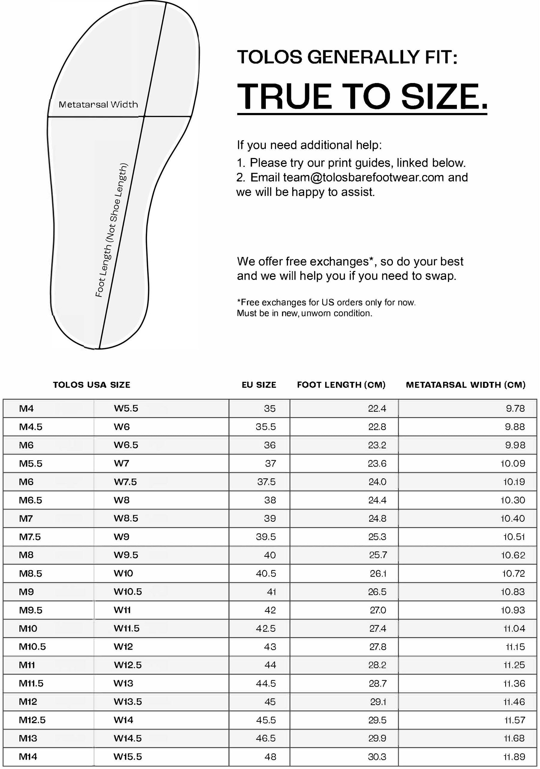 size guide